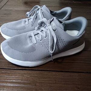 Kizik Lima Gray Hands Free Sneakers Knit Comfort Shoes Mens’s Size 7 X-Wide